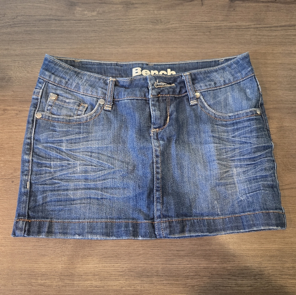 Bench Blue Denim Mini Skirt